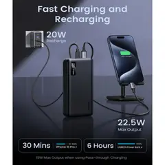 UGREEN - Power Bank 20000mAh Carga Rapida Portatil 20W PB312 Rosa