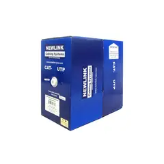 NEWLINK - Cable UTP CAT5E 305M 4 Pares Interior Color Gris - Alta Veloc