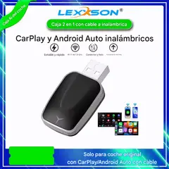 GENERICO - Adaptador a Carplay y Android Auto inalámbrico