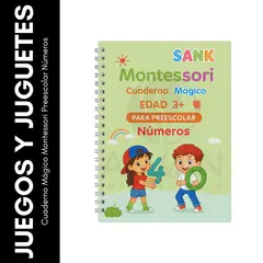 GENERICO - Cuaderno Mágico Montessori Preescolar Números