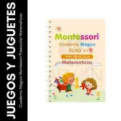 GENERICO - Cuaderno Mágico Montessori Preescolar Matemáticas