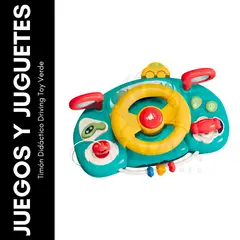 GENERICO - Timón Didáctico Driving Toy Verde