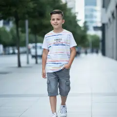 LE PETIT COMPANY - Polo Niño Sun Blanco 100% algodón