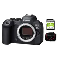 CANON - Cámara EOS R6 Mark II Cuerpo Solo + Kit Básico