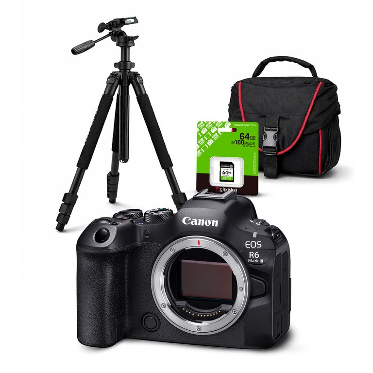 Cámara EOS R6 Mark II Cuerpo Solo + Kit Deluxe
