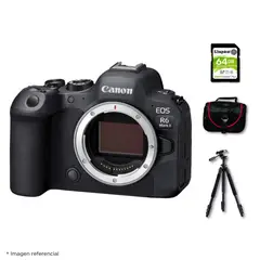 CANON - Cámara EOS R6 Mark II Cuerpo Solo + Kit Deluxe