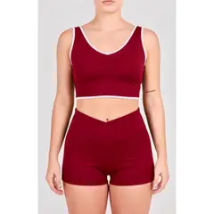 TWO OCEANS FITWEAR - Short deportivo con pretina Cruzada para mujer