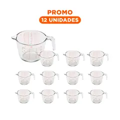 ANIMALIA - Pack12 Recipiente con Pico Vertidor Transparente