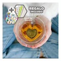 ANIMALIA - Taza de Corazon para Bebidas Calientes Y+Papel de Regalo