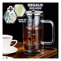 RYBIU IMPORT - Prensa para Cafe de 350ml PD24-448 Y+Papel de Regalo