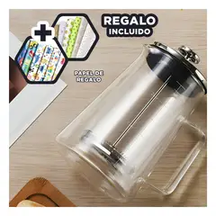 ANIMALIA - Prensa para Cafe de 350ml PD24-446 Y+Papel de Regalo