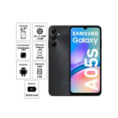 SAMSUNG - Celular Galaxy A05s 128GB 4GB - NEGRO