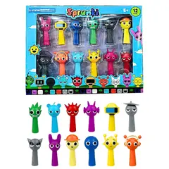 GENERICO - Juguete Set de Figuras Coleccionables Sprunki 12 Personajes