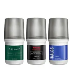 ESIKA - Set x3 Desodorantes Roll-On VARIADO para Hombre - 50ml