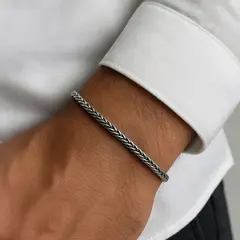 JOYERIA D'PILMER - PULSERA DE PLATA ESPIGA