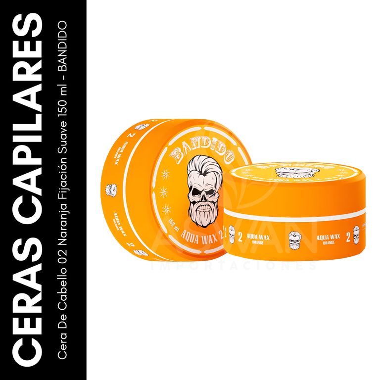 Cera De Cabello 02 Naranja Fijación Suave 150 ml - BANDIDO