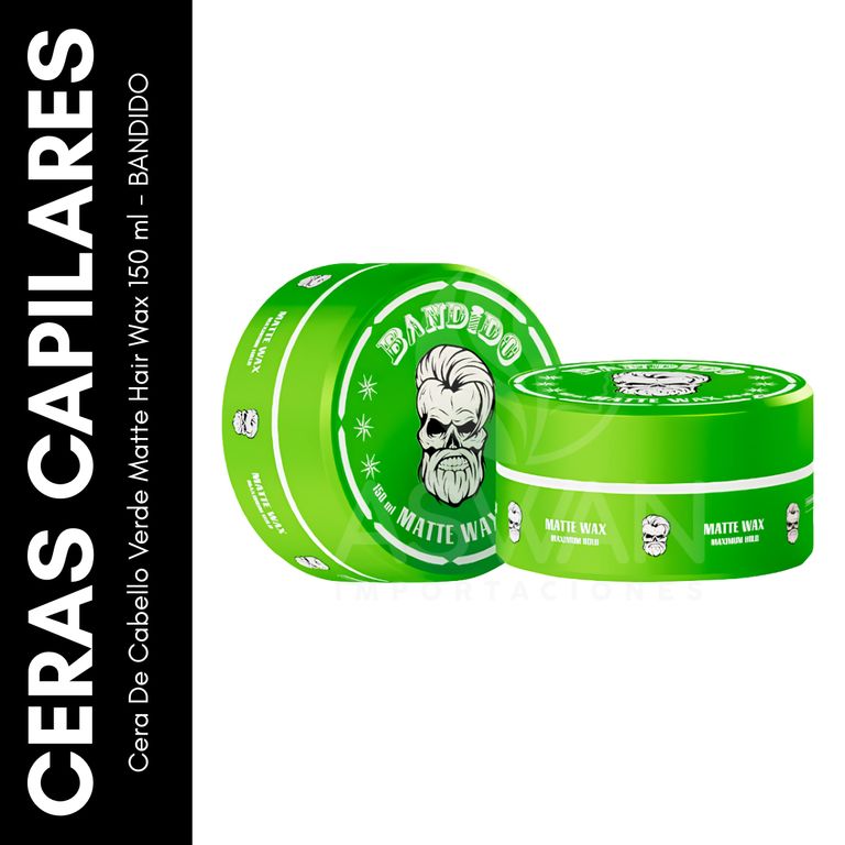 Cera De Cabello Verde Matte Hair Wax 150 ml - BANDIDO