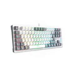 ANTRYX - Teclado Gaming MK-840L TKL RGB Blanco Switches Rojos Diseño