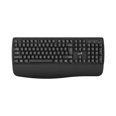 GENIUS - Teclado Ergo KB-7123 AI Multimediario USB Ergonomía Color N