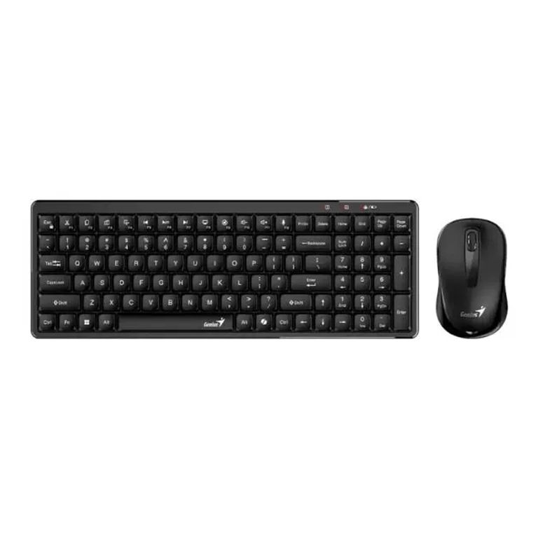 Teclado Y Mouse Luxemate Q8100 Ai Copilot Inalámbricos Compactos Multimedia En Colo