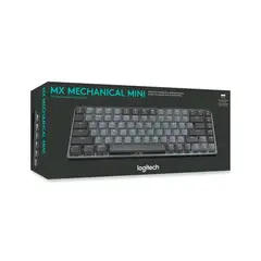 LOGITECH - Teclado mecánico MX Mini inalámbrico iluminado en negro - Co