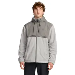 BILLABONG - Polera Hombre Boundary Lite Zip Gris