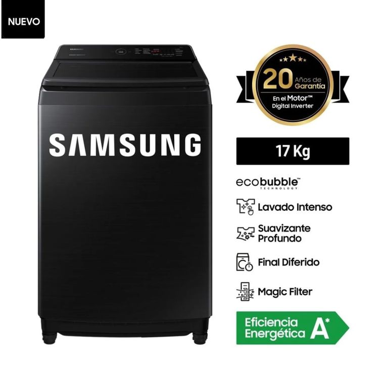LAVADORA WA17CG6441BVPE 17KG