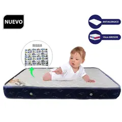 GENERICO - P-Colchón para Cuna Pack & Play de 3” Azul