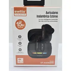 EWTTO - AUDIFONO BT INALAMBRICA ESTEREO 15HORAS V53