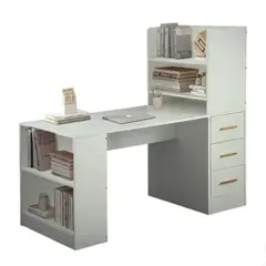 GENERICO - Escritorio Moderno con Estante Troy Amore Home