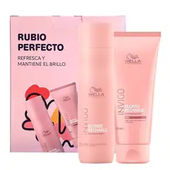 WELLA - Blonde Recharge Shampoo 250ml + Acondicionador 200ml Rubio Perfecto