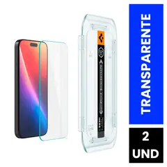 SPIGEN - Protector Pantalla iPhone 17 Pro Vidrio Premium Dureza 9H 2UND