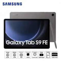 SAMSUNG - Tablet Galaxy TAB S9 FE 5G 128gb 6gb GRAY 109 pulgadas