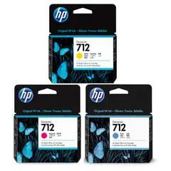 HP - CARTUCHOS DE TINTA 712 CIAN MAGENTA AMARILLO