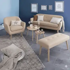 GENERICO - SOFÁ 2,1 Y BUTACA LAIT