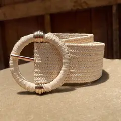 KAST PE - Cinturón elástico Loreta de paja para verano