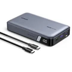 UGREEN - Power Bank 20000mAh 100W Con Carga Rápida Laptops Tipo C Tablets Telf