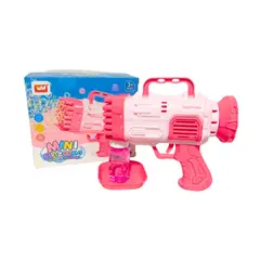 GENERICO - Pistola Lanza Burbujas Mini Bazooka - Rosado