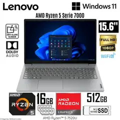 LENOVO - Laptop V15 G4 AMN AMD Ryzen 5 7520U 16GB RAM 512GB SSD 15.6" FHD - 82YU00XYLM