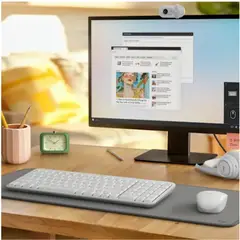 LOGITECH - Combo Bluetooth Teclado K250 y Mouse M196 Inalámbrico Blanco