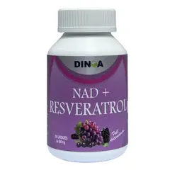 DINOA - NAD + Resveratrol Cápsulas x 100 Dinoa- Longevidad- Salud celular