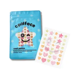 GENERICO - Parches de acné de estrellas y corazones escarchadas de colores Cloudy - 36 unidades -- Coolface