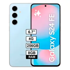 SAMSUNG - Celular Galaxy S24 FE 8GB RAM 256GB Color AZUL