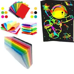 GENERICO - Papel de Colores Arcoiris - Paquete X 500 hojas