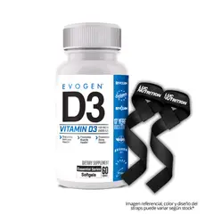 EVOGEN - Vitamina D3 - 5000 IU 60 capsulas + Straps