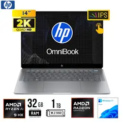 HP - LAPTOP OmniBook Ultra 14-fd0001la 14" Pantalla Táctil 2.2K AMD Ryzen AI 9 32GB 1TB SSD W11 Home
