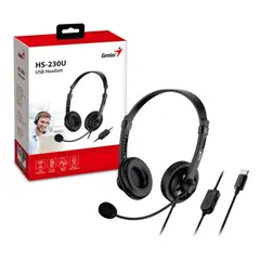GENIUS - AUDIFONO C MICROF HS-230U USB-C BLACK