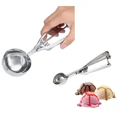GENERICO - CUCHARAS DE METAL PARA CUPCAKES Y MELÓN, MUFFIN, HELADOS 6 CM Y 4 CM
