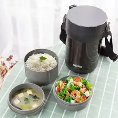 THERMOS - Termo de acero térmico de comida con compartimientos 1.3 lt