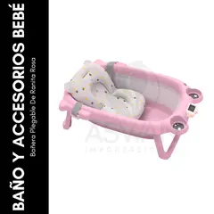 GENERICO - Bañera Plegable De Ranita Rosa